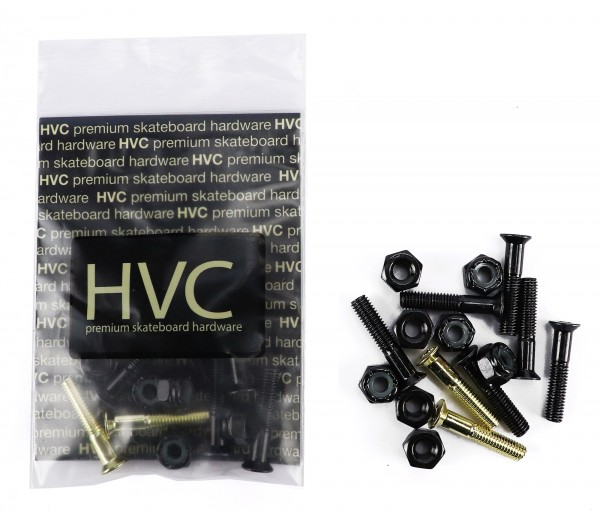 HVC Hardware Set Innensechskant 1" schwarz / gold