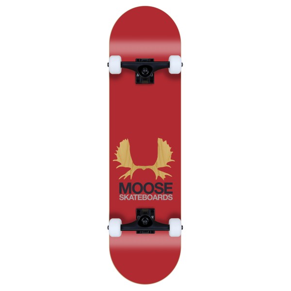 Moose complete Skateboard Antlers red