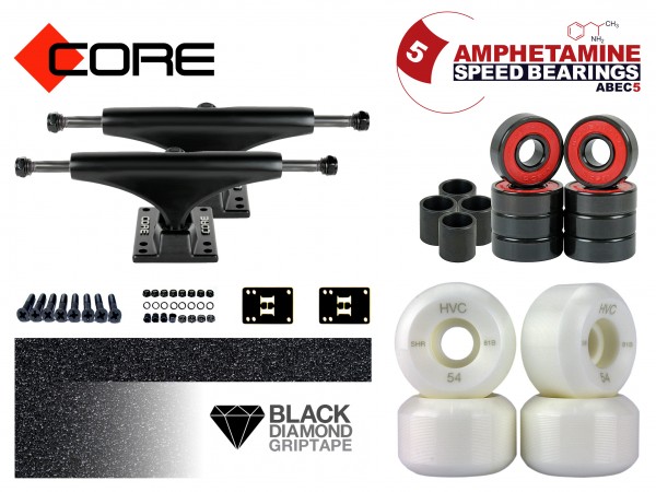Skateboard Achsen Set-up Core black 5.25