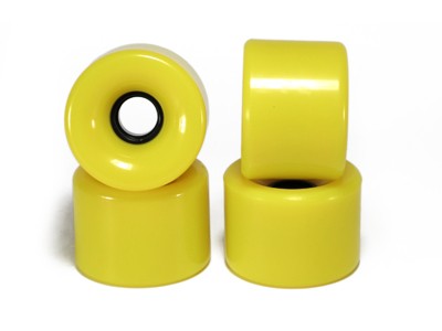 Blank Longboard Wheels Yellow 70mm 82a