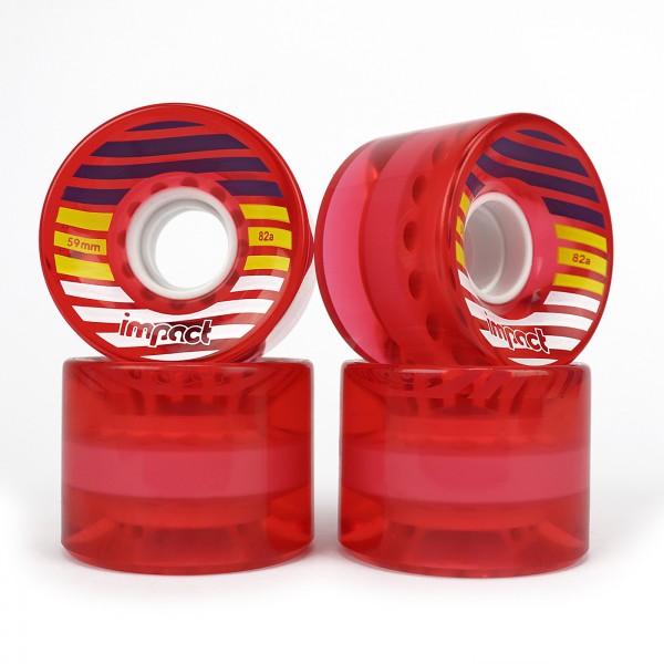 Impact Cruiser Wheels Red 59mm 82a