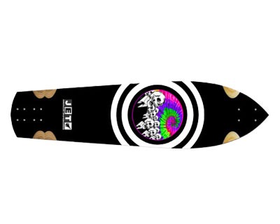 Jet Raptor SkyDye Longboard-Deck 38.5x10