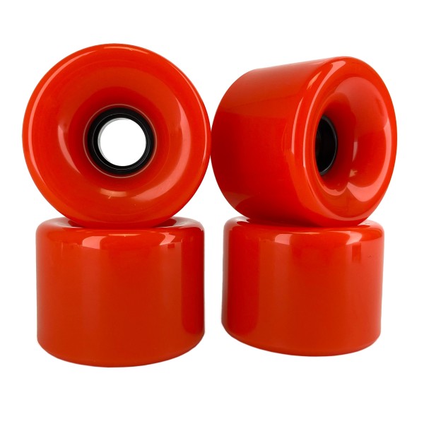 Blank Longboard Wheels Orange 76mm 80a