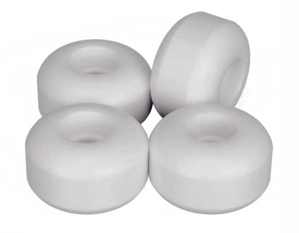 Blank Skateboard Rollen Weiss 99A