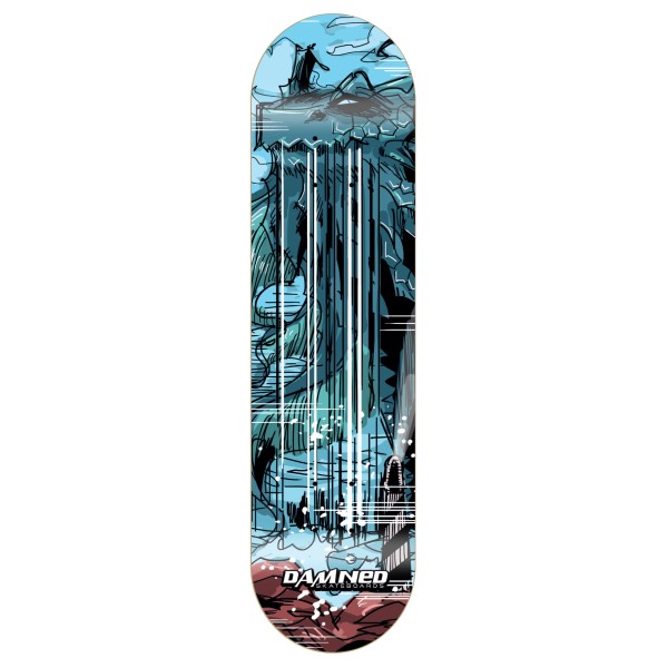 Damned Skateboard Deck DS Draco Aquarius