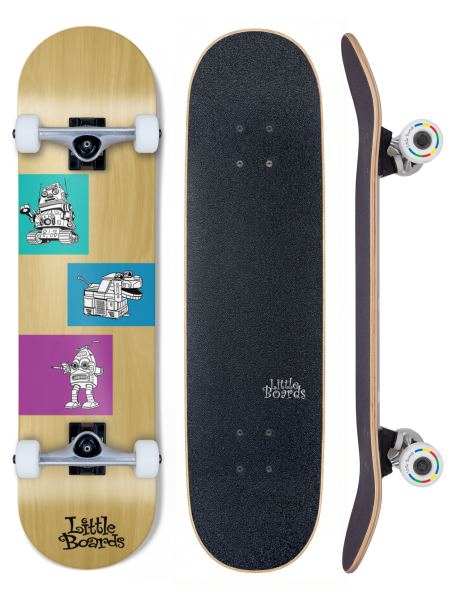 Little Boards Kinder Skateboard Robots 7.25
