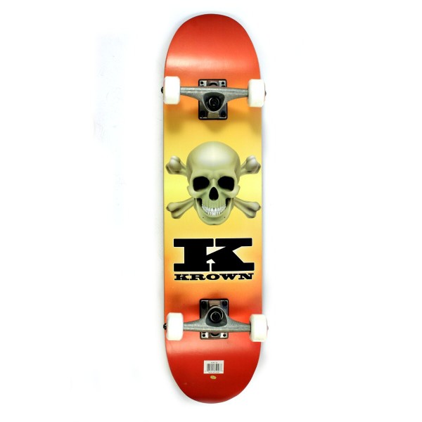 Krown Complete Skateboard Rookie Skull Fade 7.5