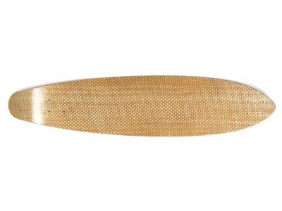 Blank Longboard-Deck flex natural kicktail 38 x 8.5